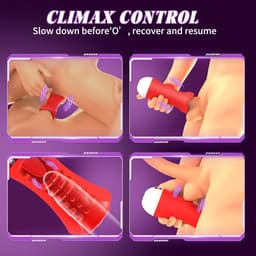 Daity Blowjob Simulator Seksspeeltje voor Mannen met Mondvormige Vibrator & Zuigfunctie – Waterdicht, USB Oplaadbaar — thumbnail 2
