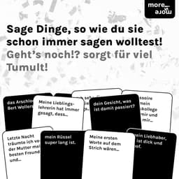 Gaat het nog meer? - Het onhandige partyspel van meer is meer - 380 speelkaarten voor grappige spelavonden met vrienden, perfect voor oudejaarsavond, Kerstmis en verjaardagen — thumbnail 2