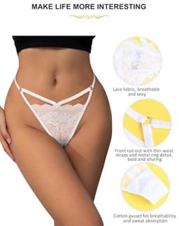 Oversized G-string dames lage taille elastisch T-back slipje — thumbnail 5