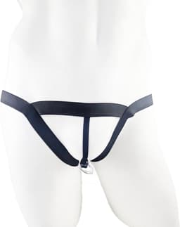 BamBella ® - string bongage - maat Onesize S M L - Zwart Sexy slip erotische onderbroek valentijnsdag doorzichtig rollenspel kleding voor mannen — thumbnail 3