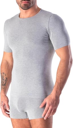 Heren T-shirt van bamboe, ronde hals, naadloos - ademend en comfortabel ondergoed — thumbnail 7
