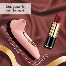Vibrator - Vibrator voor vrouwen - Vibrators voor mannen - Sex toys voor vrouwen - Vibrators - Zachte verwenning - Extreem stil + 5 sucking modes — thumbnail 7