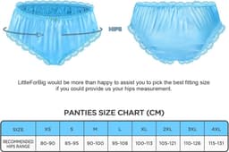 Luxe Satijnen Hipster Slip met Kant en Ruches voor Crossdressers en Transgender - Uniseks Ondergoed — thumbnail 7
