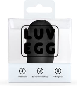 LUV EGG - Oplaadbaar Vibrerend Ei - Vibratie Eitje met Afstandsbediening (draadloos) - Oplaadbaar - Waterproof - Koppeltoy - Seksspeeltje - Sex Toys voor Vrouwen - Zwart — thumbnail 9