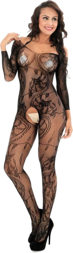 Prachtige nieuwe design Sexy open Bodystocking, Erotische Body Panty, Sexy Catsuit met Open Kruisje.Ook voor Cadeau — thumbnail 4
