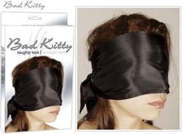 Bad Kitty - Satijnen Bondage Blinddoek Licht Transparant – Zwart — thumbnail 6