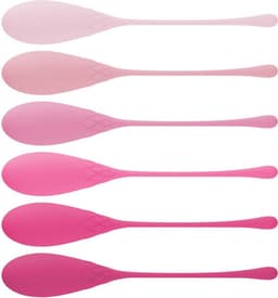 Teazers - Vaginale Kegel Balls Set - Bekkenbodemtrainer - 6 Verschillende Gewichten Vaginaballetjes - Geisha Ballen Set - Roze — thumbnail 5