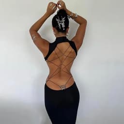 Sexy Open Jurk - Backless - Open Rug - Dames - Feest - Lingerie — thumbnail 4