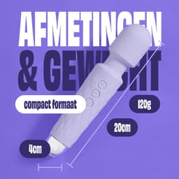 IVY LUX Wand Massager – Krachtige Draadloze Stimulator | 20 Vibratiepatronen & 8 Snelheden | Waterdicht, Fluisterstil & USB Oplaadbaar | Hypoallergeen & Ergonomisch Design — thumbnail 8