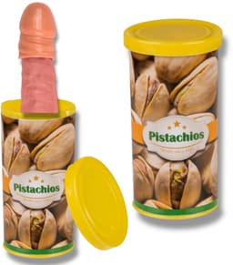 Fop Cadeau Spring Penis In Blik - Jumping Penis in Can – Pistachios - Verrassende Gag Gift! — thumbnail 1