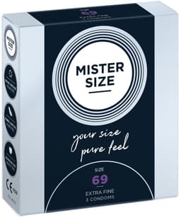 MISTER SIZE 69 Ultra Dunne XXXL condooms (3 pack) — thumbnail 3