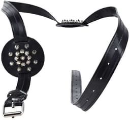BDSM Tepel bondage - Spikes - Tepelklem - Verstelbaar - Leder - Crush — thumbnail 2