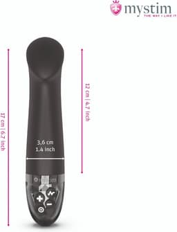 Mystim - Electrosex - Right On Ron - E-stim Vibrator - Black — thumbnail 4