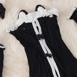 LekkerStout Lolita Kostuum - 6-Delig Incl. Accessoires - Cosplay - Sexy Lingerie | L | ( LS028 ) — thumbnail 4