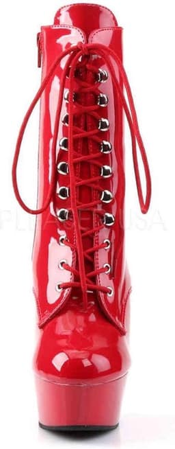 Pleaser - DELIGHT-1020 Plateau Laarzen - US 9 - 39 Shoes - Rood — thumbnail 2