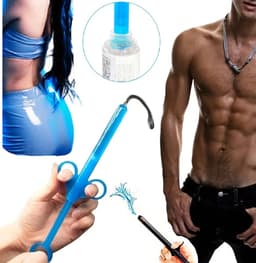 3-Delige Glijmiddel Injector I Anaal Douche I Verhoogd Comfort & Gebruiksvriendelijke I Voor Hem & Haar I ABS I Blauw — thumbnail 1