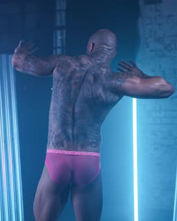 SUKREW Sheer Low-rise Brief Elect Pink - MAAT XL - Erotisch Heren Ondergoed - Slip voor Man - Sexy mannen Slip — thumbnail 3