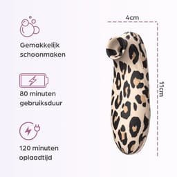 Sinsaa - Vibrators voor vrouwen - Special edition - Clitoris Stimulator - 10 Zuigfunctie snelheden - Inclusief toy cleaner - Panterprint — thumbnail 7