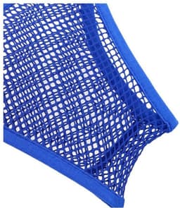 Visnet topje - Blauwe visnet BH - Sexy top - One size - Crop Top - Elastische top - Erotiek - Festival top - Blauw - CHPN — thumbnail 2