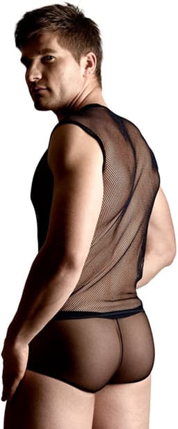SoftLine Collection visnet heren set: shirt en slip zwart XL — thumbnail 2