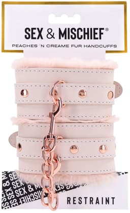 Sportsheets – S&M Peaches ‘n CreaMe Bont Handboeien – Cream — thumbnail 11