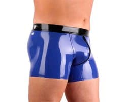 Latex rubberen boxershort - 100% Latex - 4MM Dikte - Fetisj - Open kruis en bil functie - Latex kleding mannen - BDSM - Erotisch
