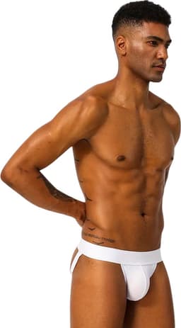 LekkerStout 3-Pack Jockstraps - Zwart/Wit/Roze - Sexy Herenondergoed | L | ( LS182 ) — thumbnail 6