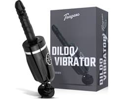 Teazers - Stotende en Vibrerende Dildo - Vibrators voor Vrouwen - Sex Toys voor Vrouwen - Dildo’s - Dildo met Zuignap - Zwart