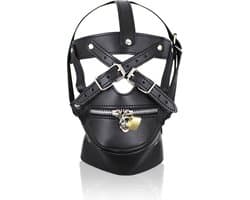 vscnovelty® SM Masker GAG Premium | BDSM | kunstleer masker - Muilkorf - Nek ketting - Verstelbaar - fetish
