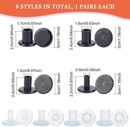 8 Pairs Heel Protectors voor High Heels - Bescherming voor Hakken - 4 Verschillende Maten - Geschikt voor Gras, Gravel, Buitenactiviteiten, Gemakkelijk Lopen — thumbnail 6