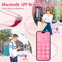 Oneay Clitoris vibrator Vibrerende Slip voor Vrouwen – Mini Kogelvibrator met Afstandsbediening & App – 10 Vibratiestanden – Draagbare Vibrator voor Stellen – Seksspeeltje - Rood — thumbnail 2