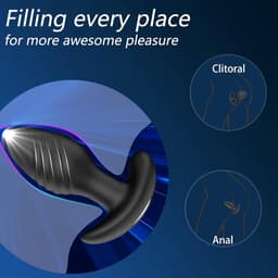 Daity 360° Roterende anale plug met 9 vibratiestanden – App-gestuurde prostaatmassager voor P-puntstimulatie – Waterdicht seksspeeltje voor mannen en koppels — thumbnail 2