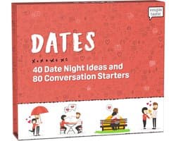 Romantisch Date Night Spel voor Koppels met 40 Activiteiten en 80 Gesprekskaarten – Ideaal voor Thuis en Buiten