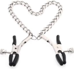 Tepelklemmen - Verstelbaar Met Ketting - BDSM - SM — thumbnail 4
