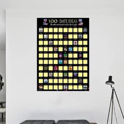 Krasposter voor koppels - Liefdesspel Poster - Romantische avonden - 100+ liefdesideeën - 44 x 6 cm - Zoals afgebeeld — thumbnail 2