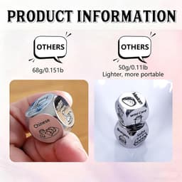 2 Stks Verjaardag Date Night Gifts Food Decision Dice Decider Valentijnsdag Geschenken voor Hem Haar Kerst Verjaardagscadeaus voor Man Vrouw Vriend Vriendin Grappige Geschenken voor Vrouwen Mannen — thumbnail 2