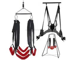 Velmio Sex schommel - Bondage set - Stevig - Sexspeeltjes Voor koppels - Rood/Zwart - 5 Extra zachte kussens