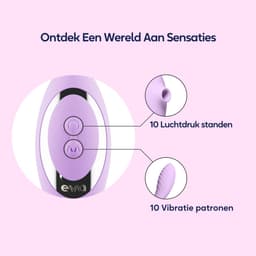 Eva® Queen Pro - Vibrator voor Vrouwen - Luchtdruk Sex Toy - G-Spot Stimulator & Clitoris Satisfyer - Seksspeeltjes voor Koppels - Dildo Vibrator - Realistisch - Erotische Audio - Sex Toys voor Vrouwen - Cadeau voor vrouw - Lavender Purple — thumbnail 5