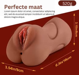 White-Label® Masturbator voor Man - Sex Toys voor Mannen - Pocket Pussy — thumbnail 2