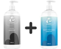 EasyGlide Glijmiddel op Waterbasis - 1000ml met EasyGlide Anaal Glijmiddel op Waterbasis - 1000ml - Glijmiddel Waterbasis - Easyglide - Glijmiddel Anaal - Glijmiddel waterbasisi 1000 ml - Glijmiddel