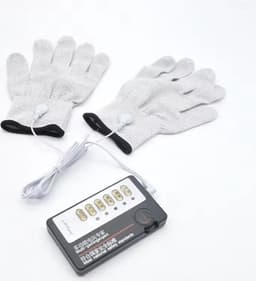 E-stim geleidende handschoenen - Elektrische erotische simulatie - Intieme delen - Massage - Met afstandsbediening — thumbnail 2