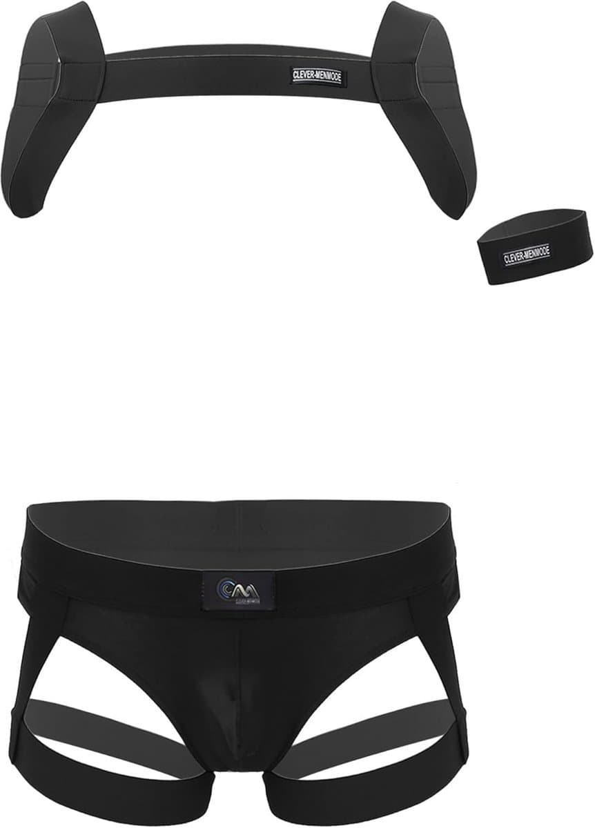 Heren Mankini Harnas - Polyester Nylon Spandex Lingerie Kostuum voor Feest en Club — afbeelding 1