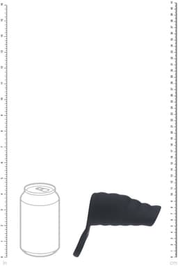 Vibrerende Geribbelde Siliconen Cock Sleeve en Ball Ring - Zwart — thumbnail 4