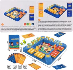 Gezelschapsspel - Spelletjes Avond - Sociale Interactie - 54 Opdrachtenkaarten - 20x20cm Bord — thumbnail 4