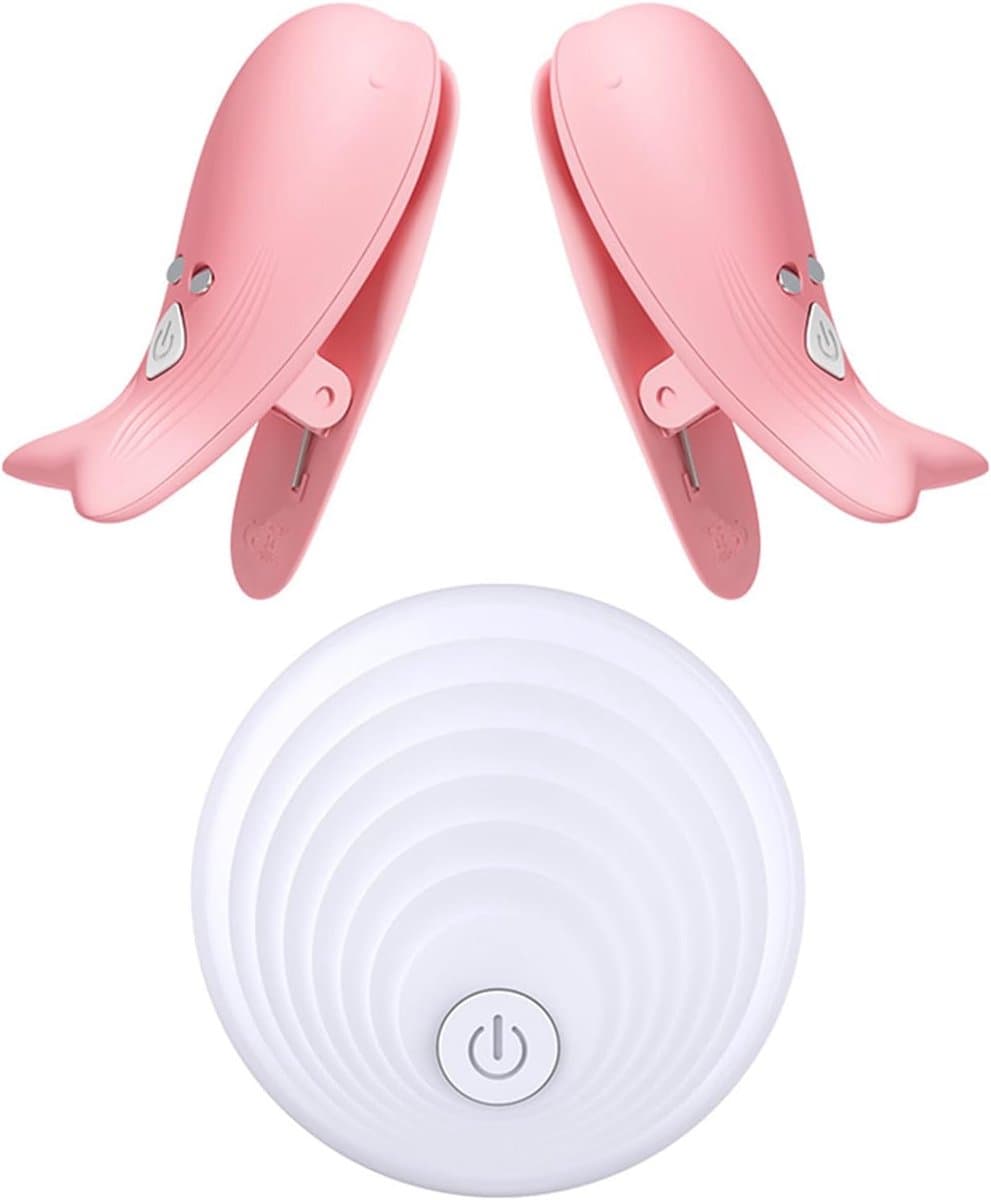 Ynkkvre - Borstmassageapparaat - Vrouwen - 10 Vibratiemodi - Nippelklemmen en Klitorisstimulatie - Silicagel materiaal - Voor solo of koppelsessies — afbeelding 1