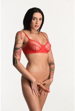 XR Brands Boner Briefs - Penis Panties - Small erotisch kostuum - beige — thumbnail 6