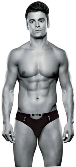 Envy - Bad Boy Thong - Heren sexy ondergoed - String voor mannen - Zwart, maat S/M — thumbnail 1