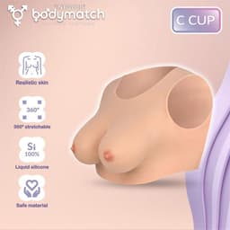 Bodymatch - Bowie - Realistische Siliconen Borstprothese - Cup C — thumbnail 6
