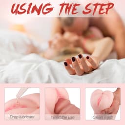 EroLovera 3-in-1 Realistische Masturbator- Vagina, Anus & Mond - Discreet Verpakt- Lichtroze — thumbnail 4