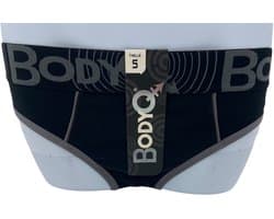 BodyQ Sexy Heren Jockstrap – Zwart Grijs – Erotische Herenlingerie – Maat XL